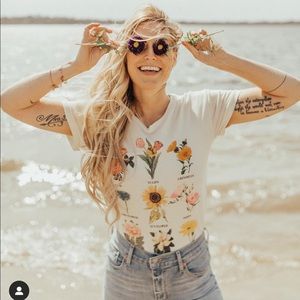 Flower Chart Botanical T-Shirt